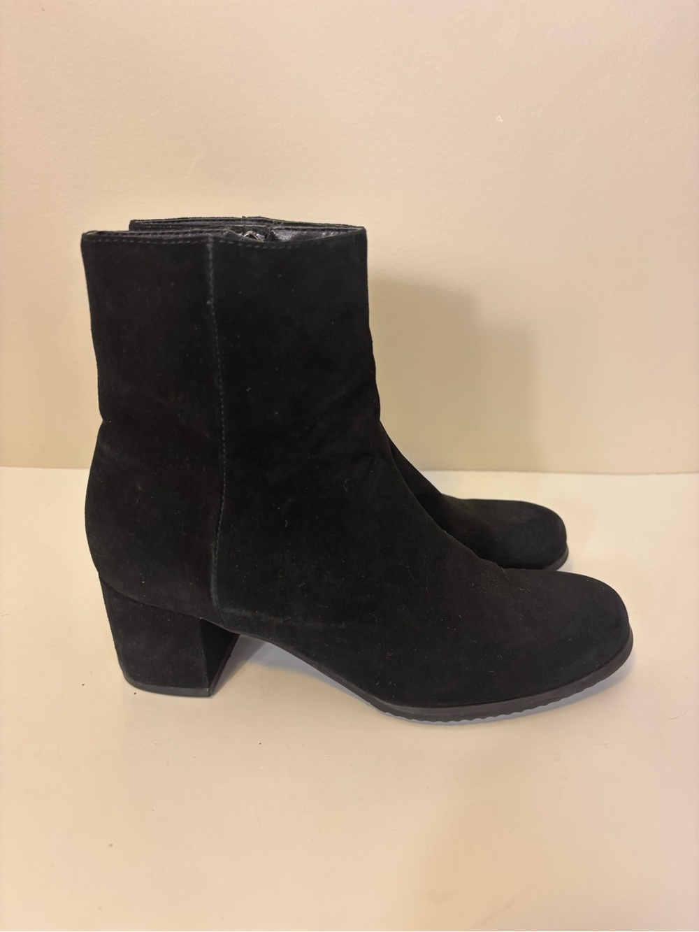 Blondo Black Suede Waterproof Mid Calf Ankle Booties Women’s 7.5